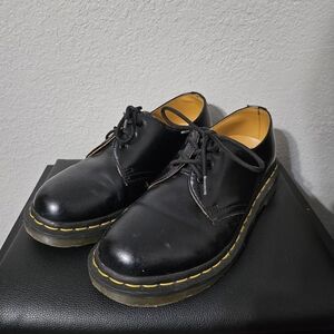 Dr. Martens Black Oxford Shoes with Air-Cushioned Sole
